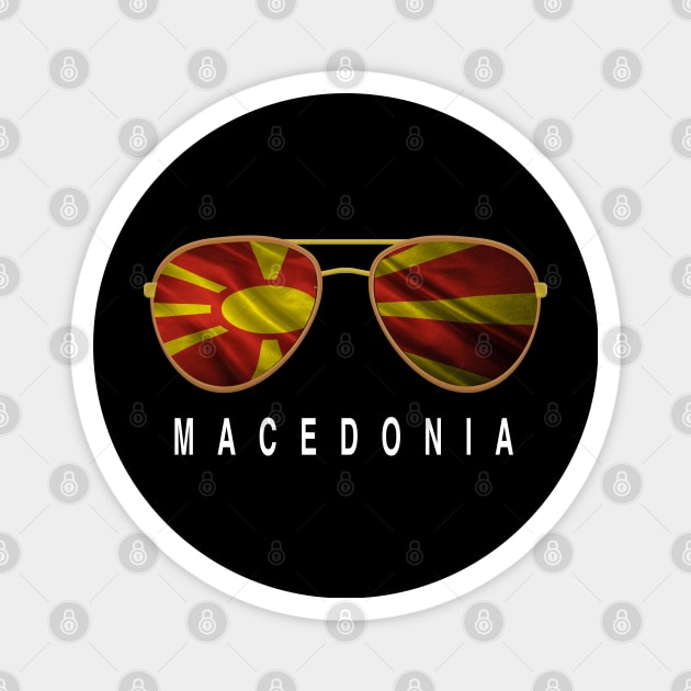 Macedonia Sunglasses, Macedonia Flag, Macedonia gift ,   Macedonian , Magnet by JayD World